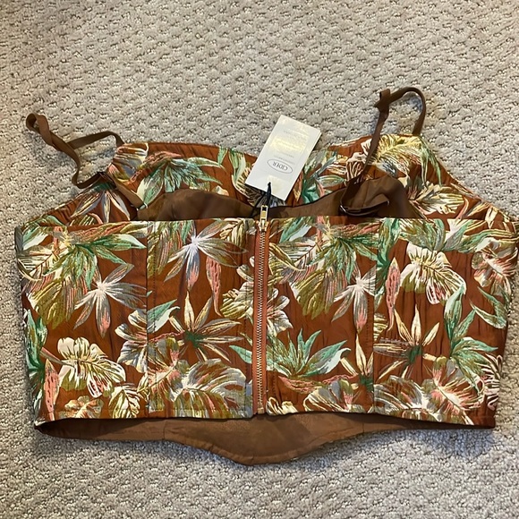 Cider Rusty Floral Print Top - Picture 2 of 2